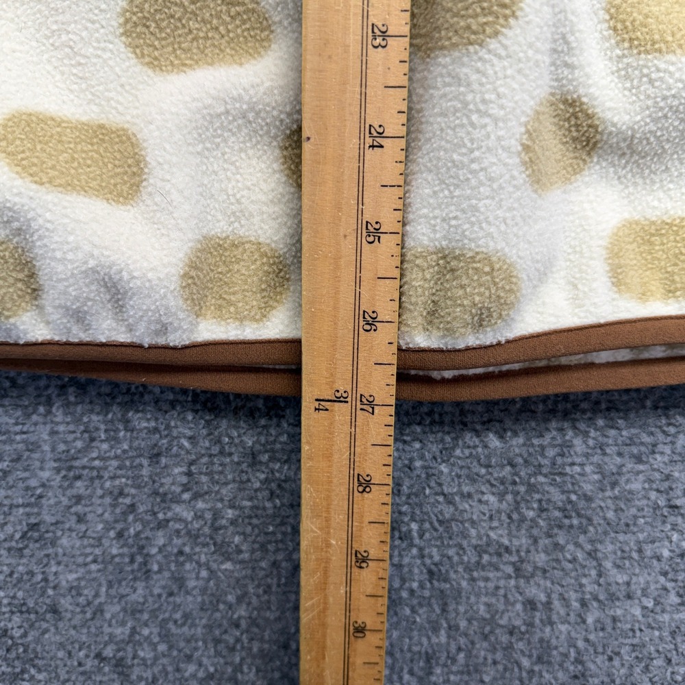 Patagonia Synchilla Snap-T Fleece Pullover Cream Tan Polka Dot Womens Large - Picture 3 of 6